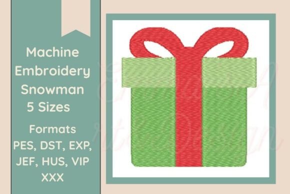 Christmas Gift Embroidery Design