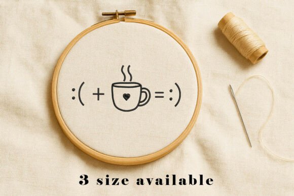 Coffee Mood Embroidery Design File