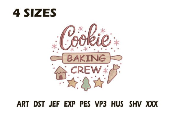 Cookie Baking Crew Embroidery