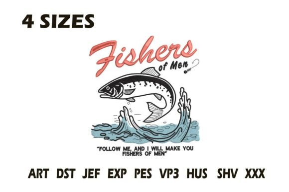 Fishers of Men Embroidery Design