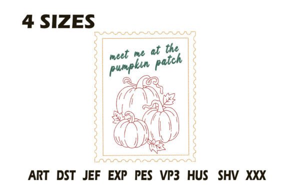 Meet Me at the Pumpkin Patch Embroidery