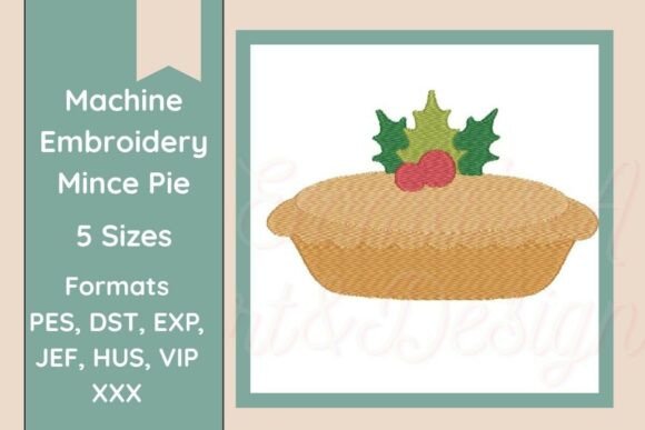 Mince Pie Machine Embroidery Design
