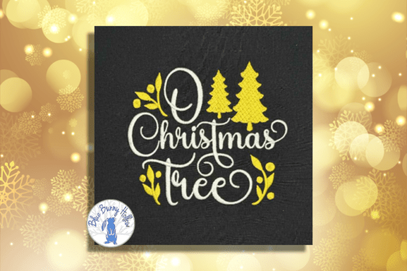 O Christmas Tree Embroidery Design