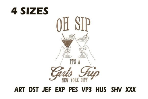Oh Sip Girls Trip Embroidery