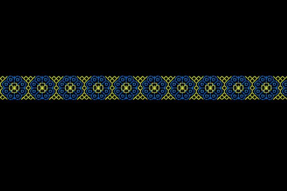 Set Border Black Work Embroidery Design
