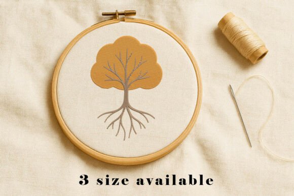Tree Roots Embroidery Design File